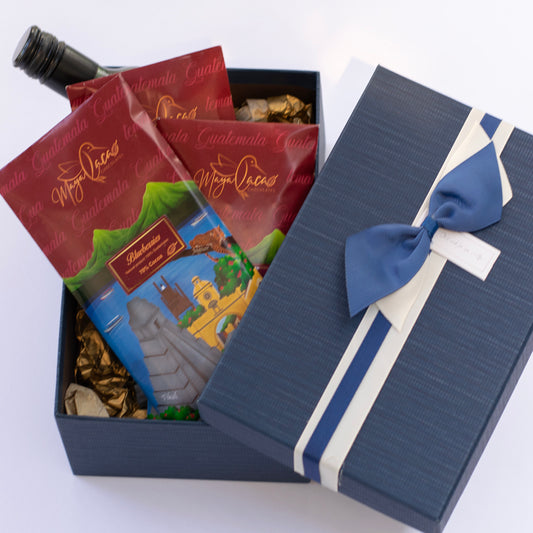 Z CAJA DE TABLETAS DE CHOCOLATE Y VINO