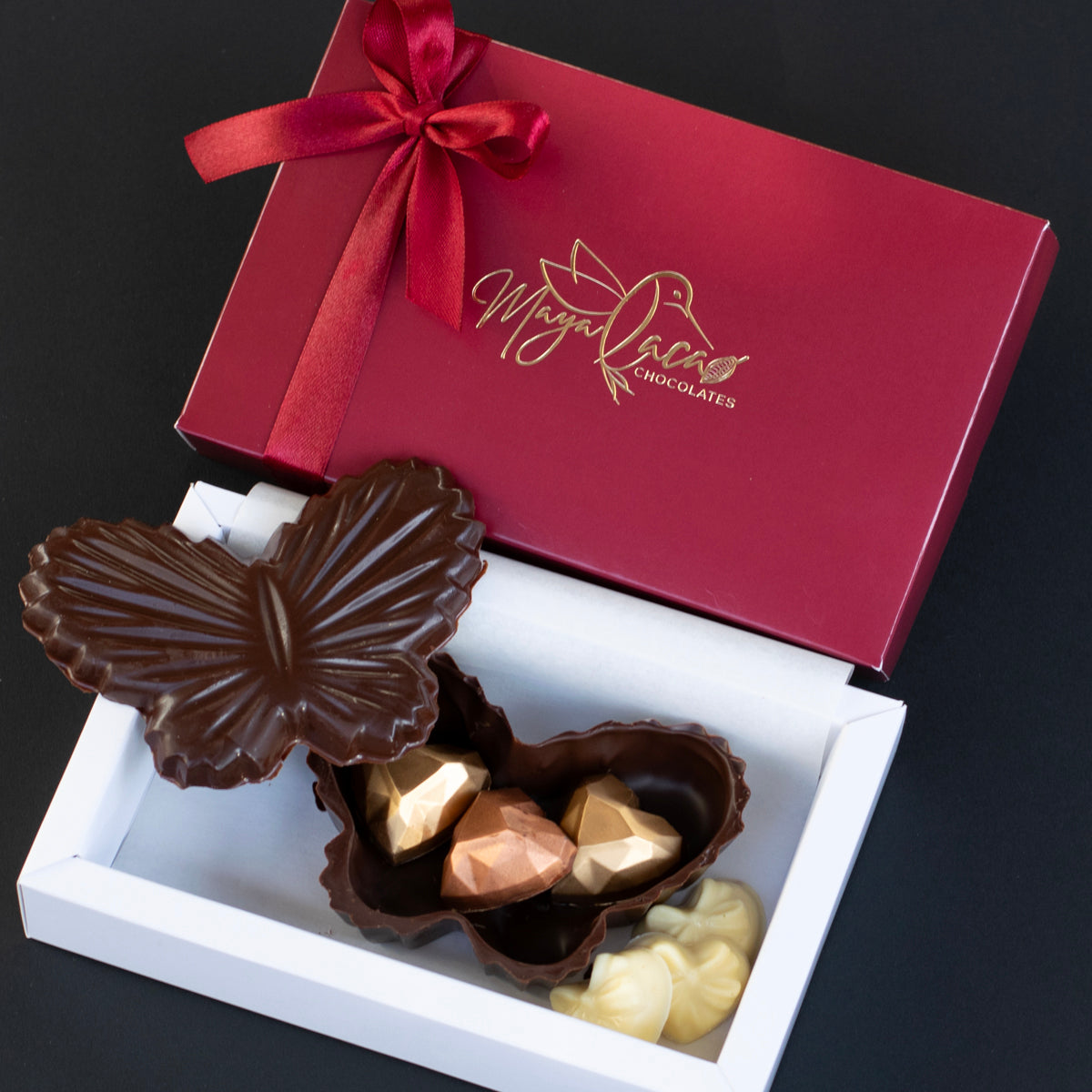 Z San Valentín Mariposa de chocolate negro