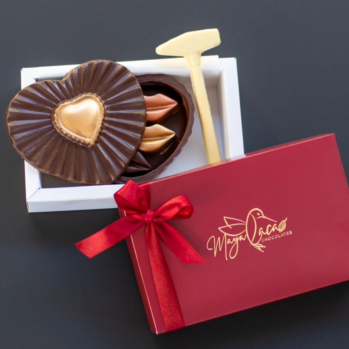 Z San Valentín Corazón con bombones gourmet